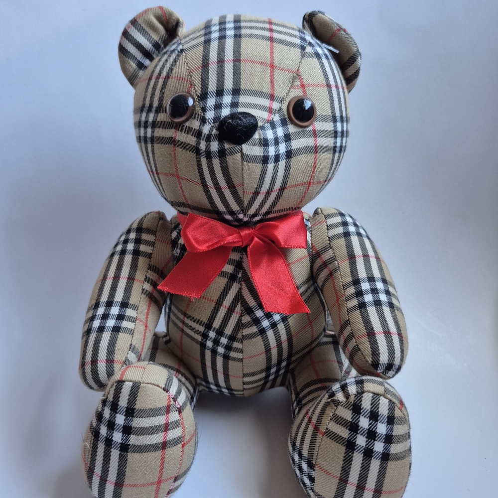 Burberrys Vintage Nova Check Teddy Bear New No Tags Burberry